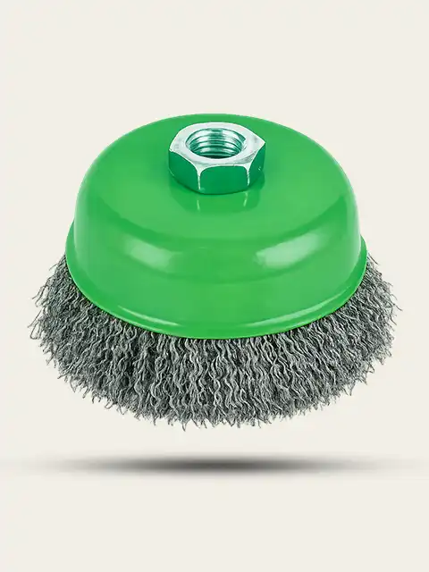 UltraCut Crimped Brush Cup Green