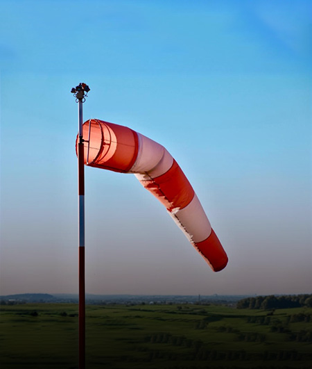 Safecare wind sock and site safety indicators