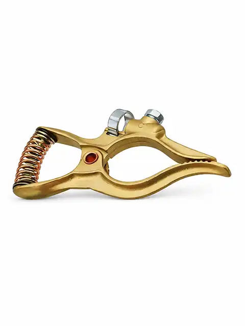 Technoweld Tweco style brass grounding clamp