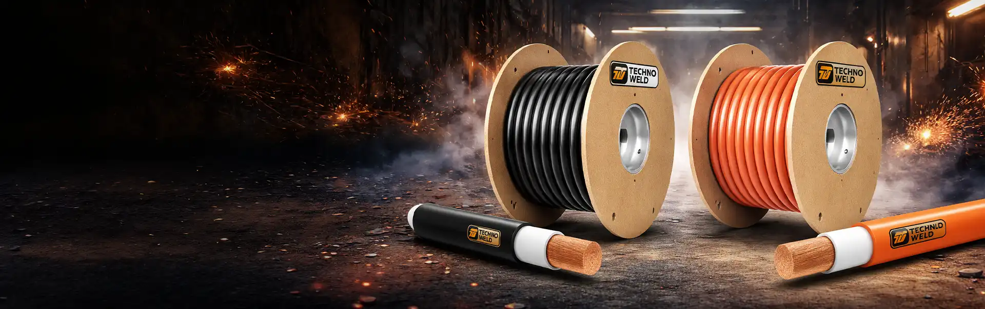 Technoweld dual core welding cable ad banner